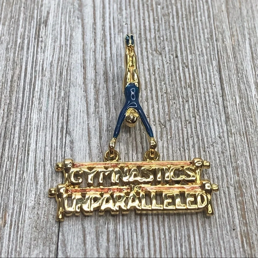 Vintage Gymnastics Parallel Bars Pin